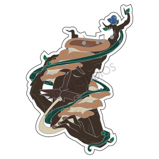 Mythical Bards Series 1 "Tree Guardian" Die Cut Sticker