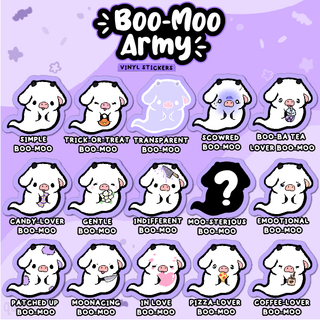 Boo-Moo Army Vinyl Sticker