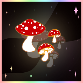 Enamel Pin - Mini Shroom Fillers (Glow in dark)