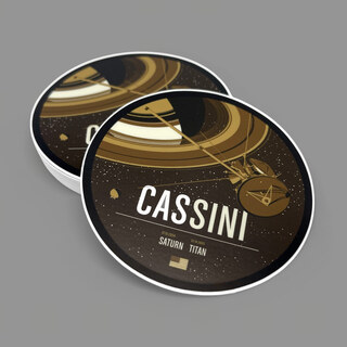 Cassini 3.5" Mission Sticker