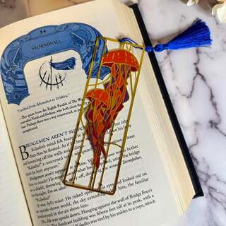 Jellyfish Metal Bookmark