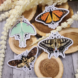 Moth and Butterfly Stickers