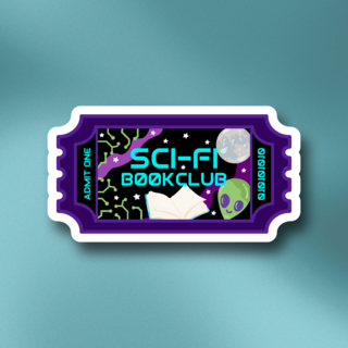 Book Club Sticker - Sci-fi