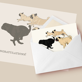 Folded Greeting Card "Congratulations"