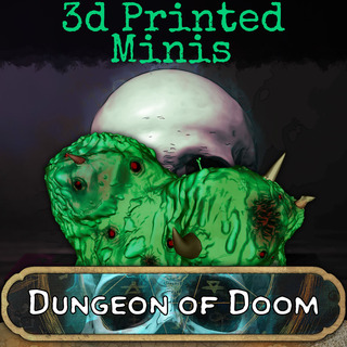 Printed Miniature Bosses - Mega Dungeon of Doom