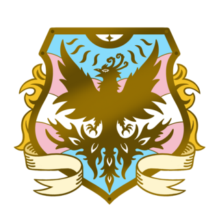 Pre-Order Transgender Phoenix Heraldry Pin