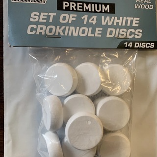 Crokinole Discs (14 White Discs)