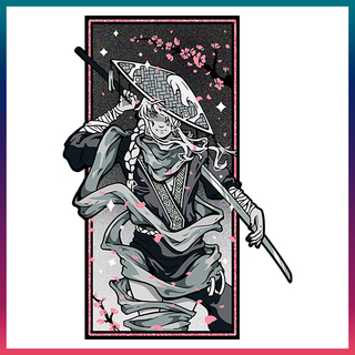 "Sakura Samurai" Enamel Pin (𝗦𝗸𝗲𝘁𝗰𝗵 𝗩𝗮𝗿𝗶𝗮𝗻𝘁)