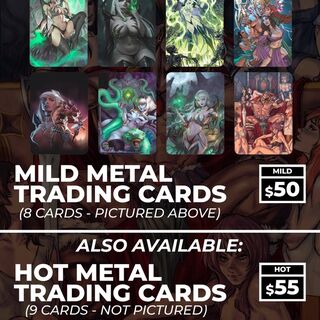 Store - MILD METAL TRADING CARD SET (8 CARDS)