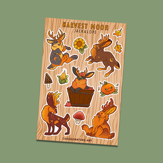 Harvest Moon Jackalope Vinyl Sticker Sheet