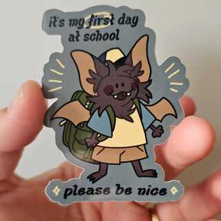 BATPACKS - First Day of School Sticker