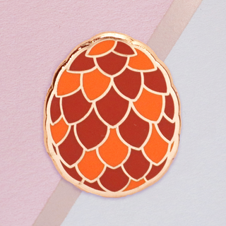 Orange Dragon Egg Mini Pin