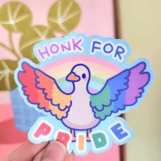 Honk For Pride Sticker