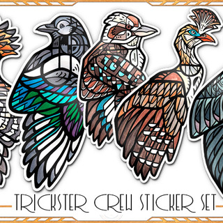 Visionary Vultures 4 - Pack of 5 Stickers