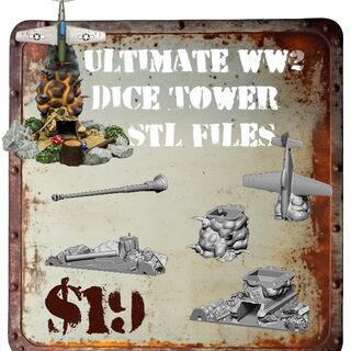 Ultimate WW2 Dice Tower STL Files