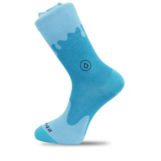 Water Splash Blue Socks