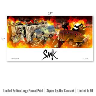 SINK Limited Edition Signed 17"x9" Print