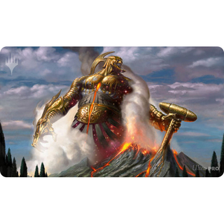 Purphoros, God of the Forge Playmat by Eric Deschamps