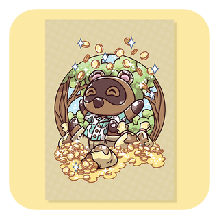 A6 Postcard - Animal Crossing - Tom Nook