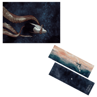 Whale Fall - Print & Bookmark