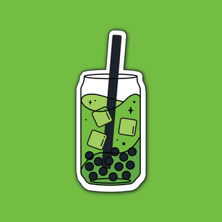 Matcha Boba Sticker