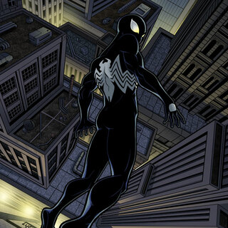Black Suit Spider-Man Print