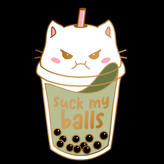 Rude Boba Enamel Pin