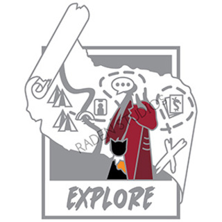 Con Adventurers "Explore" Hard Enamel Pin