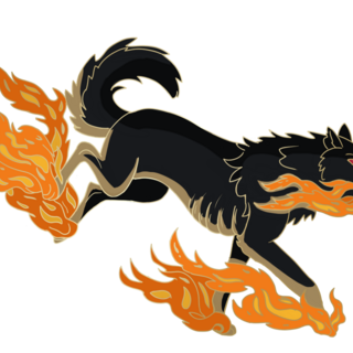 Black Shuck pin