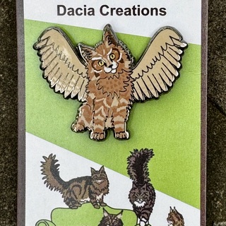 Great Horned Coon Owl pin