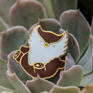 Tumbling Owlbear Pin (002)