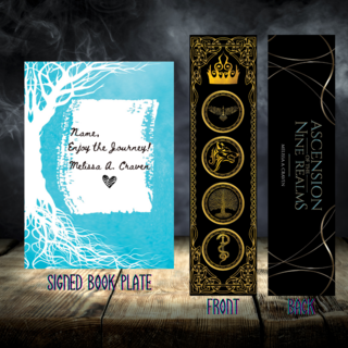 Signed book plate + Gold Foil Bookmark