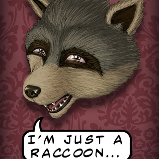 5x7 "Just a Raccoon" Art Print