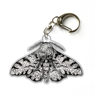Peppered Moth 2.5" Acrylic Keychain Charm