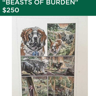 Ben Dewey Original Art Page - Beasts of Burden