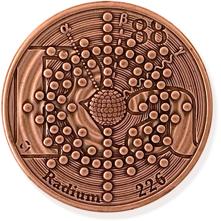 One (1) Copper Radioactive Coin