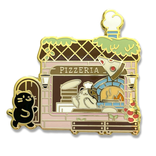 Kitty's Pizzeria B Grade Pin