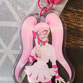 Knife Yandere Girl Keychain