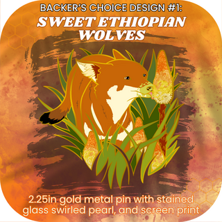 Ethiopian Sweet Wolves Pin