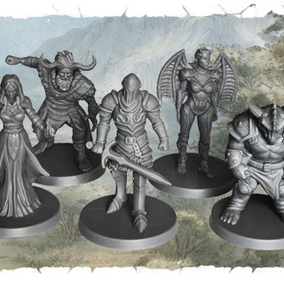 👤 Set of 5 unpainted Miniatures