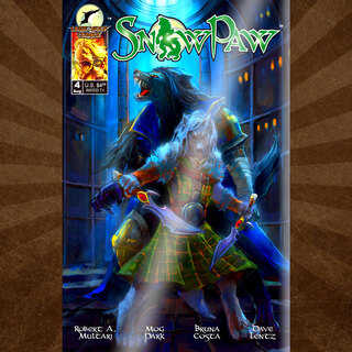 Snow Paw #4 Metal Cover By Mog Park