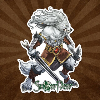 Silver Mane 3x4" Die Cut Sticker