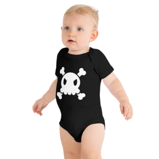 Cthulhu Crossbones Black Onesie