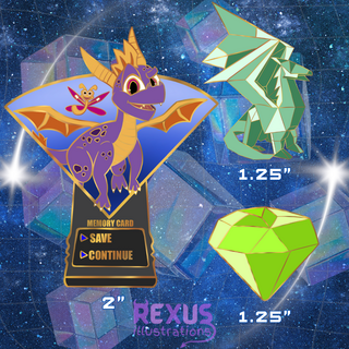 Game Pin Bundle (1 Save File 2 Companion/Item Pins)