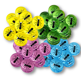 Set of 96 Acrylic Ant Tokens