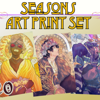 Seasons Set Art Prints