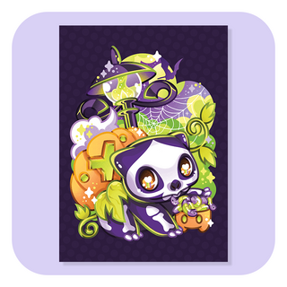 Pokemon Bulbasaur Halloween A4 Print