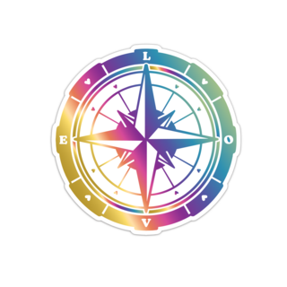 Queer North Holographic Sticker