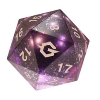 DICE - Liquid Core D20 Mimic Dragon