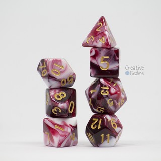 Dice Set Cherry Cream